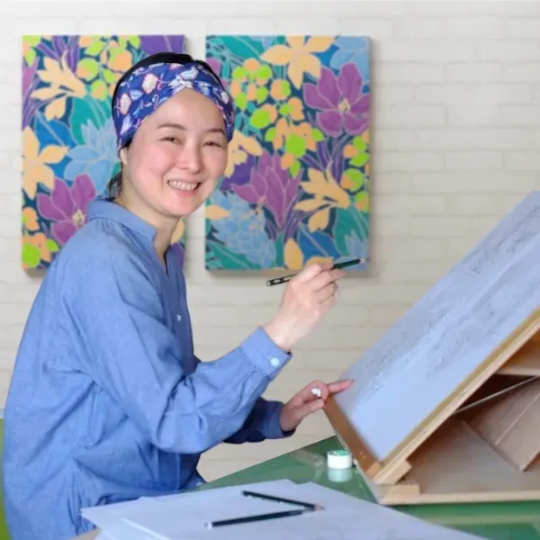 テキスタイルデザイナー 田代貴子のポートレート写真