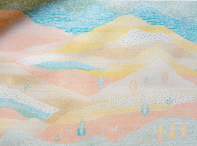 田代貴子の作品、テキスタイルの写真